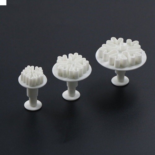 3pcs snowflake plunger - plunger, cutter