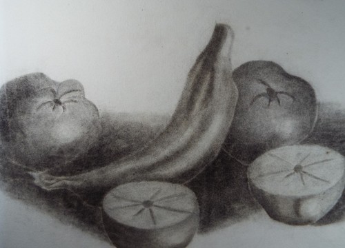 Original pastel and charcoal - pastel,