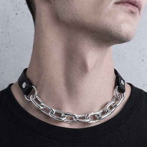 Punk gothic biker chain - punk, pu