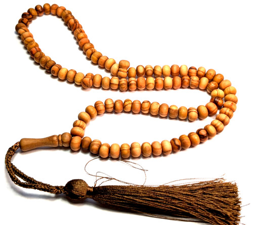 Bead olive wood prayer - olive,