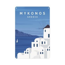 Mykonos Wall Sign - Greek