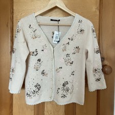 Jeff & Co Floral Knit Cardigan
