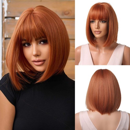 Oufei ginger short bob - short,
