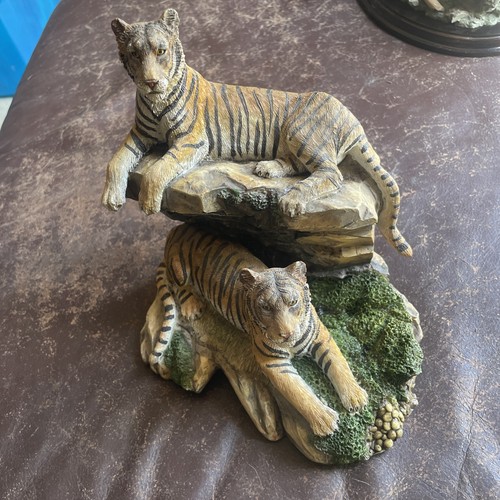 Resin sculpture tigers - resin, at