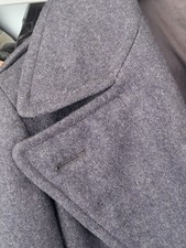 Raf Officers Wool Overcoat 1950s Vintage Military Uniform