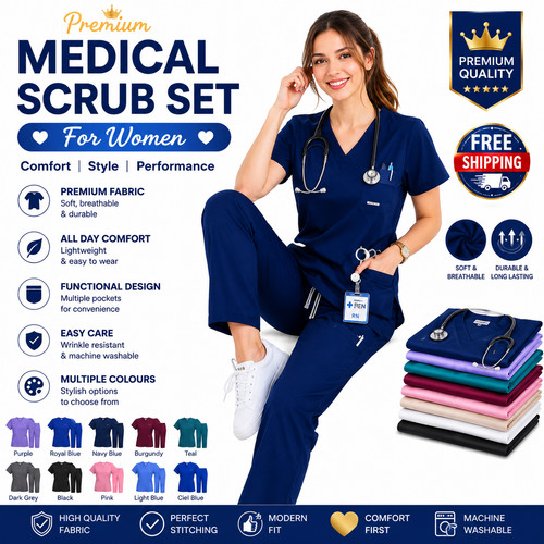 Women medical scrub set - medical,