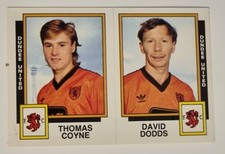 Panini Football 86 Sticker. DUNDEE UNITED Thomas Coyne David Dodds  #496 1986