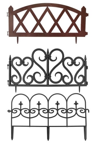 New plastic garden fence - garden,