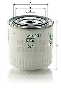 920 mann filter - 920/21, mann-filter