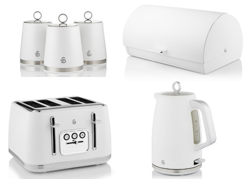 Swan serenity white - white, kettle