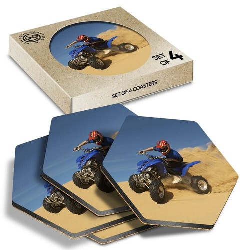 Hexagon coasters quad - x,