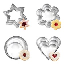 12Pcs Cookie Cutter Stainless