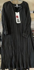 Wendy Trendy Dark Green Pleated Long Dress O S Plus BNWT