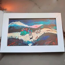 Fred Yates Original Oil Painting."The Homecoming" Similar-Christies price £3500.