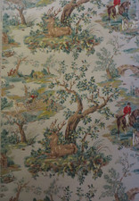 A FABULOUS ROLL OF VINTAGE FRENCH WALLPAPER ~ BY PAUL DUMAS 30's / 40's  7.5M.