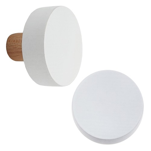 Pack round white - round, door