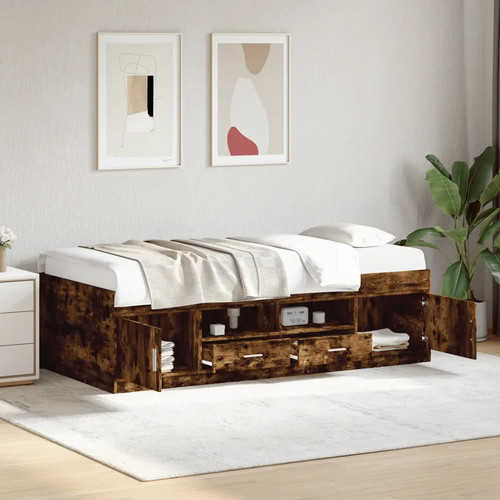 Walplus smoked oak daybed - oak,