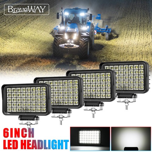 4pcs 6inch flood - led, work