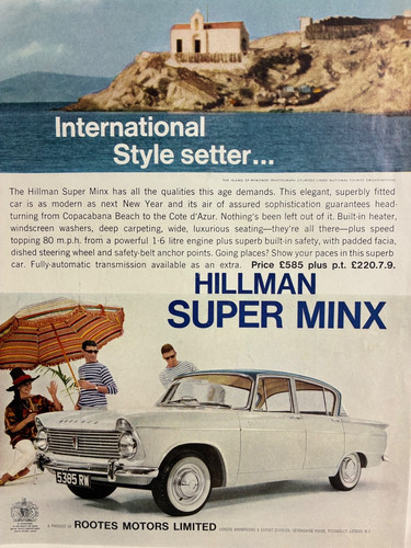 Hillman super minx original - hillman,