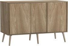 Oak Sideboard Cabinet Sliding
