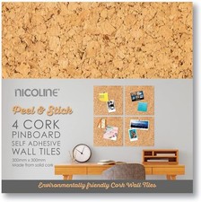 Cork Pin Board Tiles Self