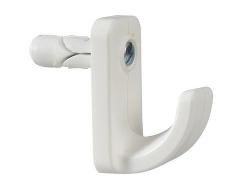 Plasplugs white single hollow - white,