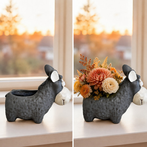 Handmade ceramic donkey - handmade,
