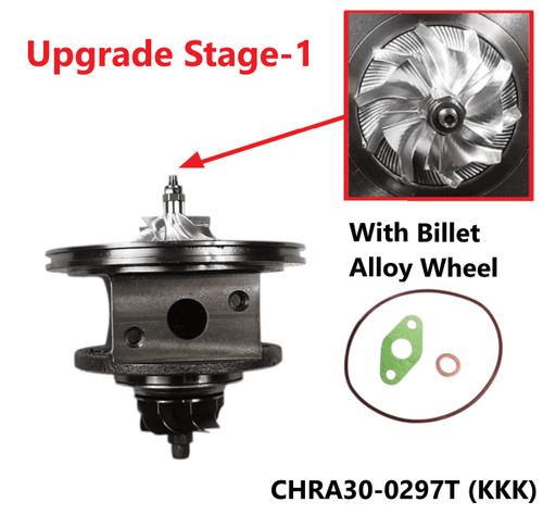 Cartridge with billet wheels
