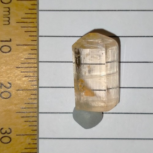 Imperial topaz facet - topaz,