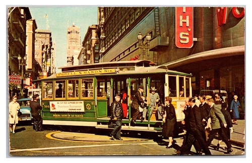 1960s cable car - on, turntable-