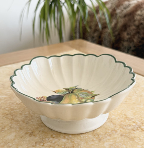 Prinknash pottery fruit design - pottery,