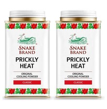 Snake Prickly Heat Rash Soothing Powder 140g x 2