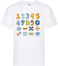 New Kids Boys Girls  Unisex crew neck Number day  Math Day T-Shirt Math T-Shirt