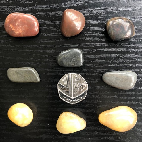 Polished pebbles stones - 9,
