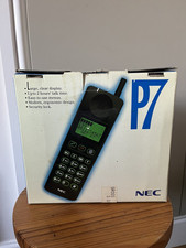 Vintage NEC P7 Mobile Phone With Box Charger 
