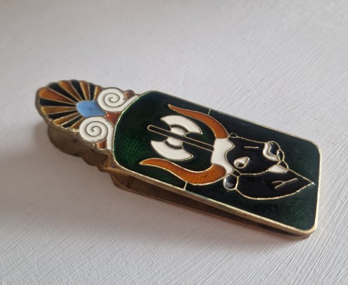 Vintage brass enamel - vintage, grecian