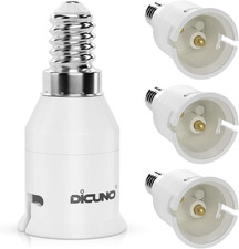 DiCUNO E14 to B22 Light Bulb