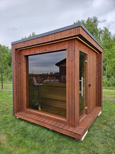 Premium outdoor sauna person - outdoor,