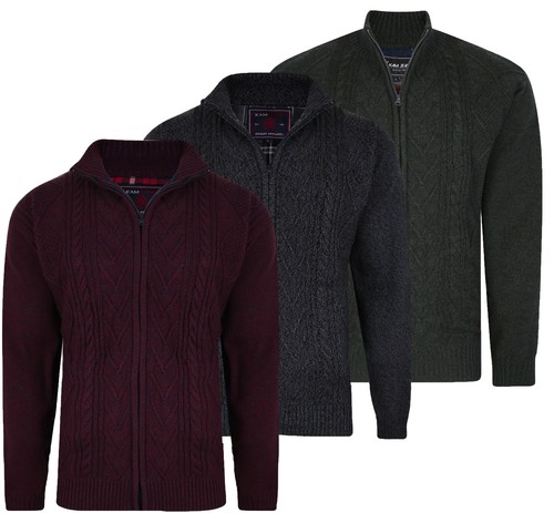 Mens kam cable knit fleece - cable,