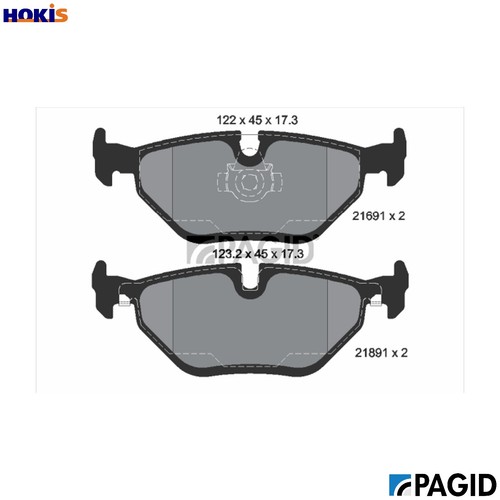 Brake pad set - disc,
