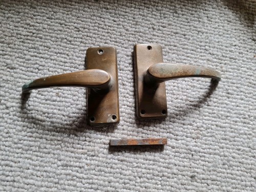 One pair old brass - old, brass/bronze