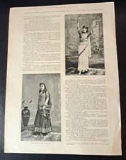 1891 Mag page ILN D`Oyly Carte