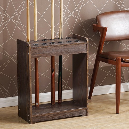 Hole pool cue rack - cue,
