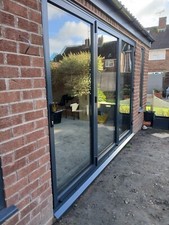 ⭐️⭐️👀!NEW 2025 Quality Aluminium Bi fold Doors inc Glass 3 panes. 3m x 2.1⭐️⭐️⭐