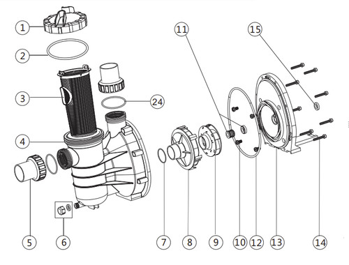 Emaux swimming pool pump - ss,