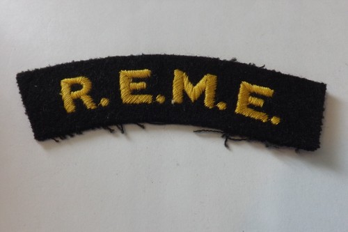 Military cloth badge m e - cloth, r.e.m.e
