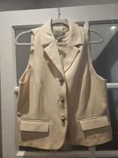 River Island Yellow Waistcoat Size 14