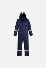 New Portwest AF84 Araflame Insulated Winter Coverall with Hood L