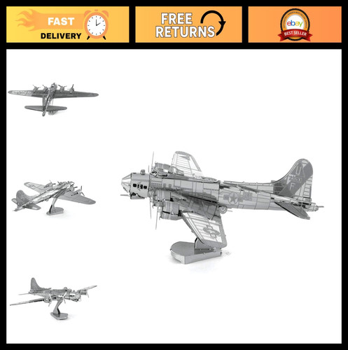Flying fortress 3d metal - b-17,