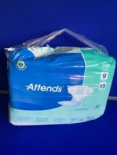 Opened Pack Attends Slip Regular 9 XS Incontinence Pads Adult 40-70cm